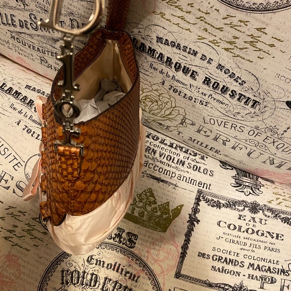 Christian Dior Python Pink Satin Corset Ballet bag - Picture 3 of 6